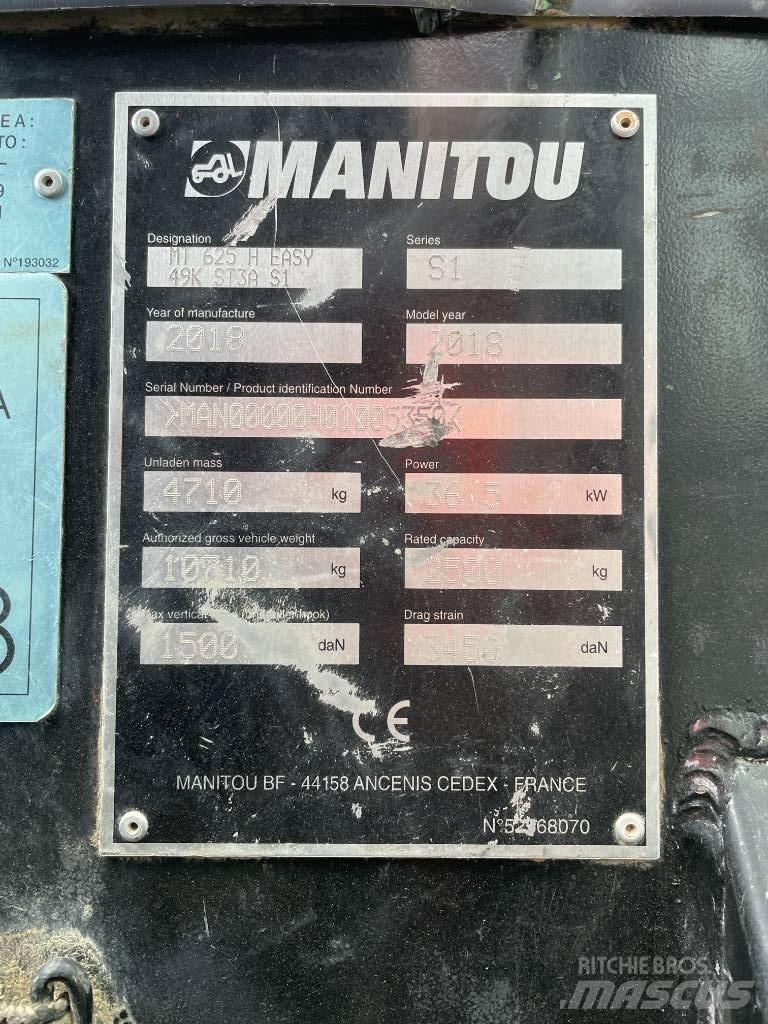 Manitou MT 625 H Τηλεσκοπικοί ανυψωτές