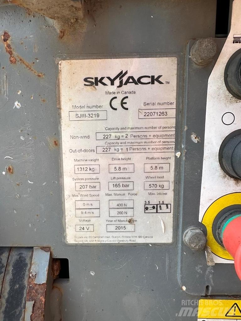 SkyJack SJ 3219 Ανυψωτήρες ψαλιδωτής άρθρωσης