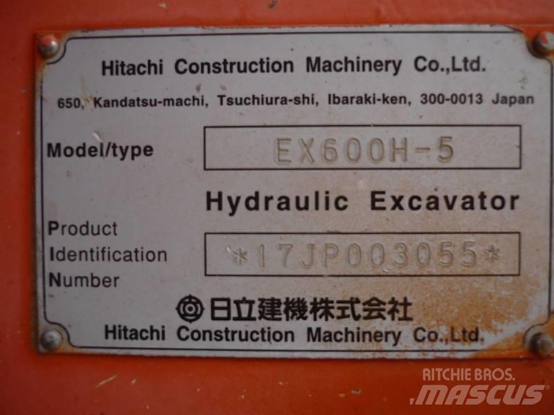Hitachi EX 600 H-5 Εκσκαφείς με ερπύστριες