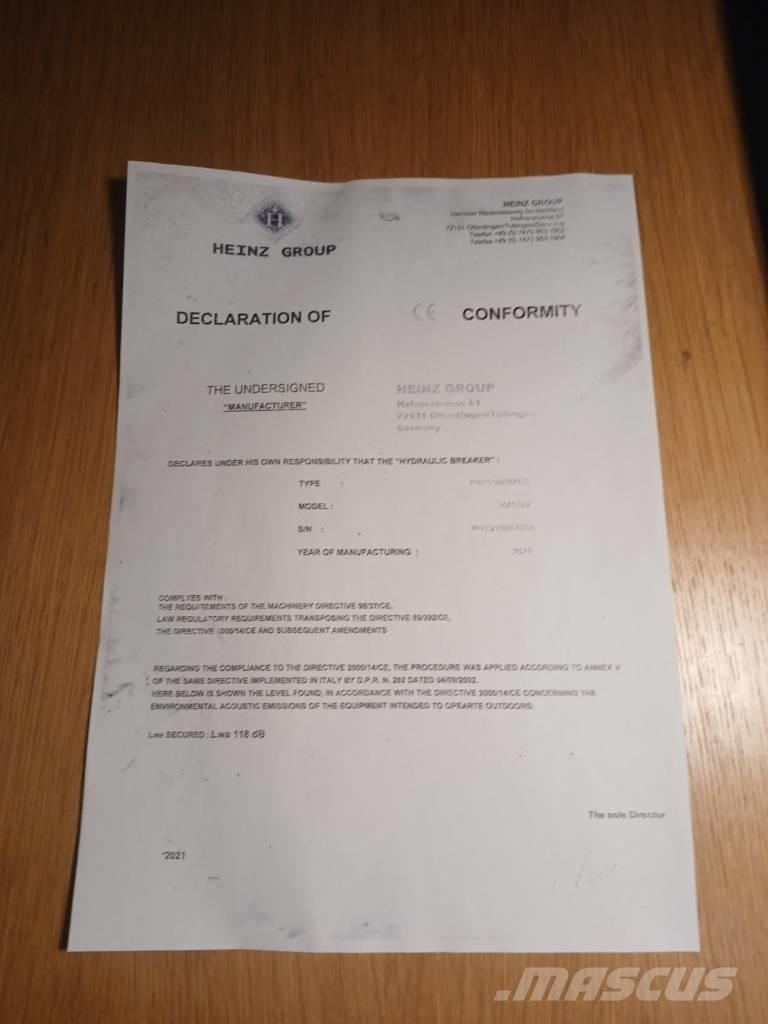 Mustang HM1900 Σφυριά / Σπαστήρες