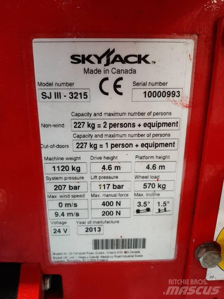 SkyJack SJIII 3215 Ανυψωτήρες ψαλιδωτής άρθρωσης