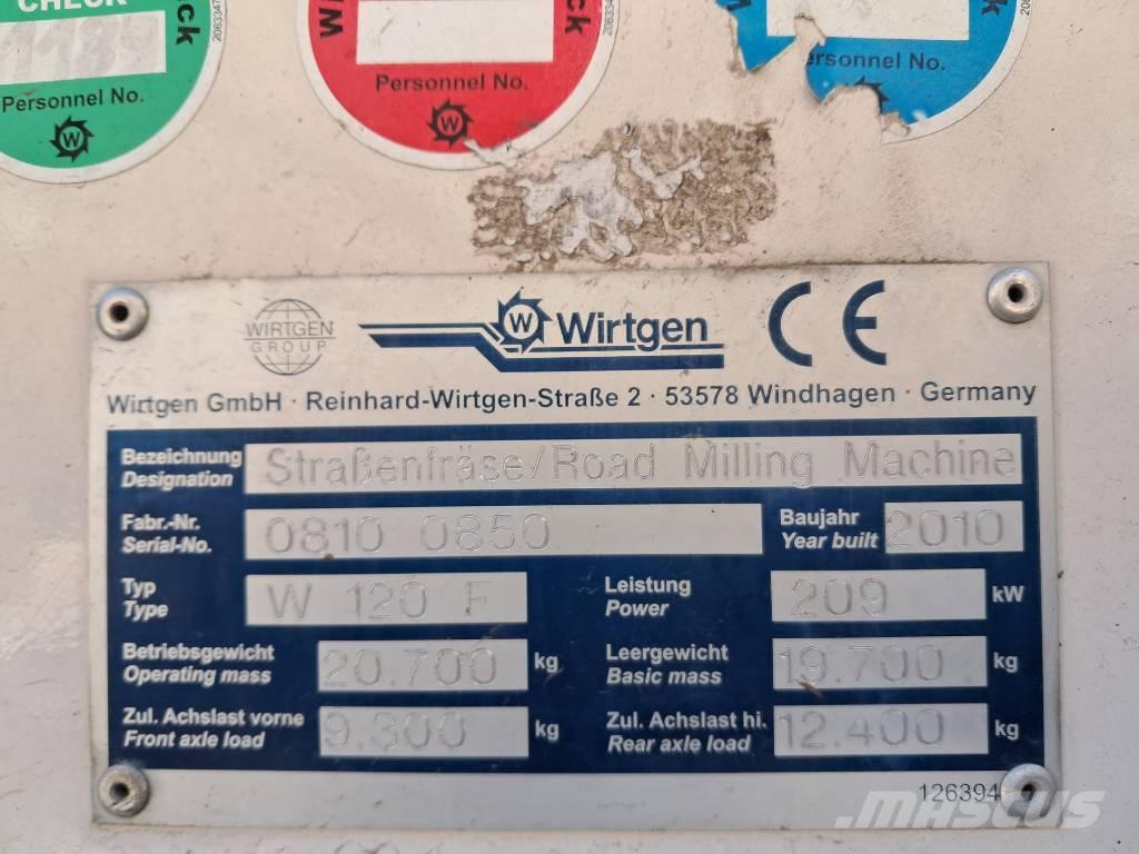 Wirtgen W 120 F Επεξεργασίας επίστρωσης ασφάλτου