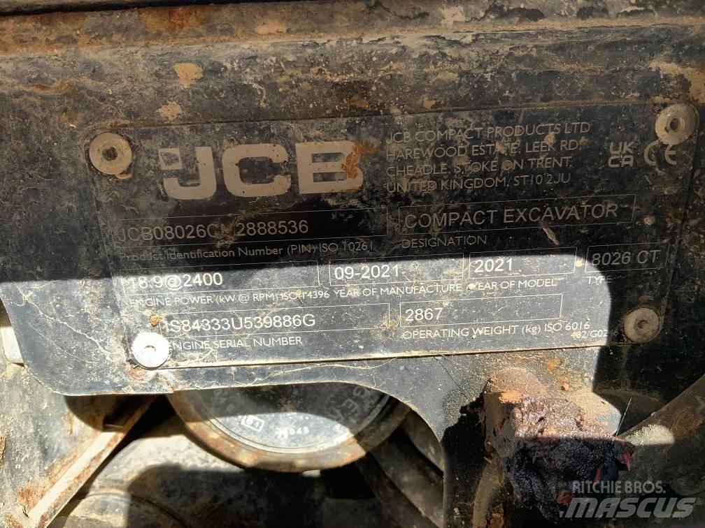 JCB 8026 CTS Εκσκαφάκι (διαβολάκι) < 7t