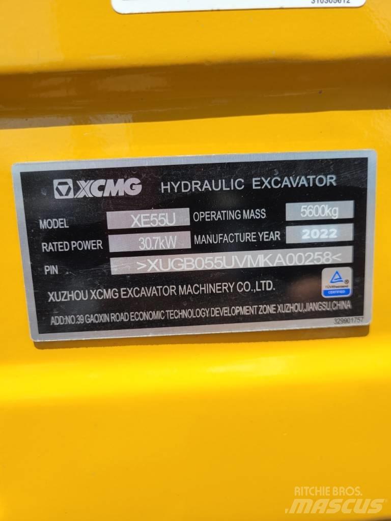 XCMG XE55 U Εκσκαφάκι (διαβολάκι) < 7t