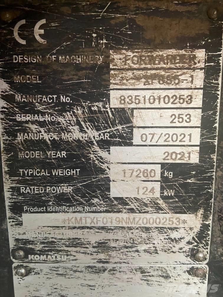 Komatsu 835tx Μεταφορείς ξυλείας