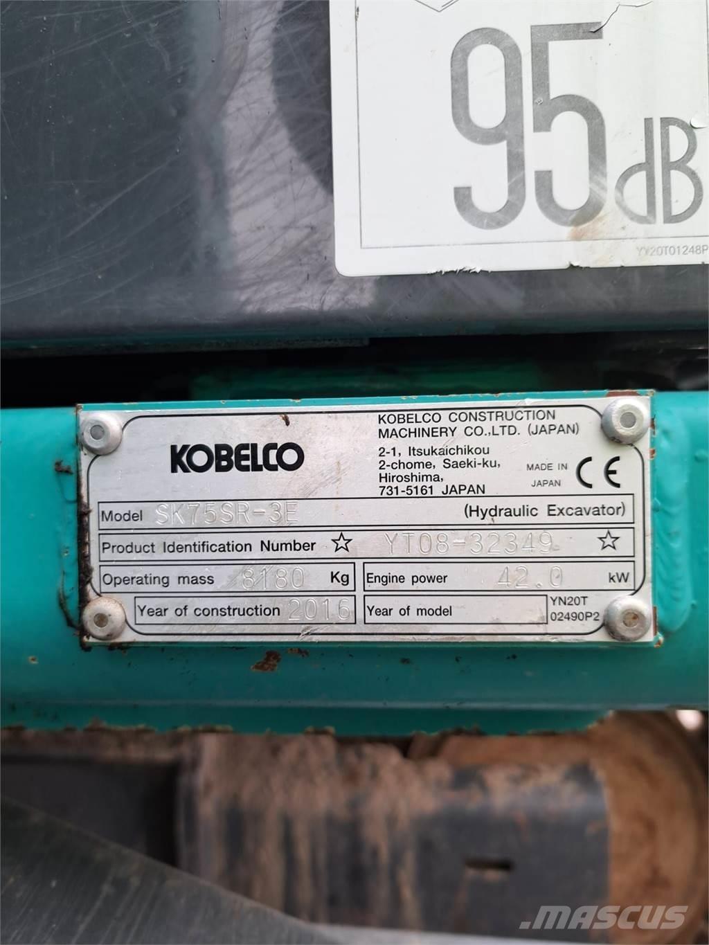 Kobelco SK75SR-3E Εκσκαφάκι (διαβολάκι) < 7t