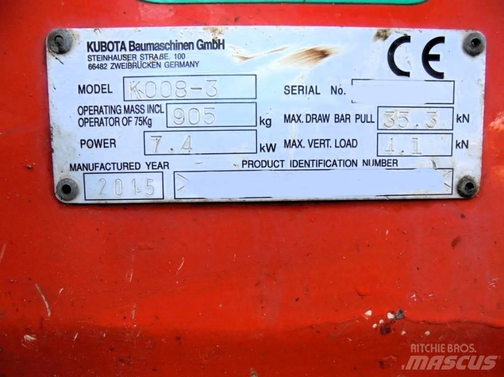 Kubota K 008-3 Εκσκαφάκι (διαβολάκι) < 7t