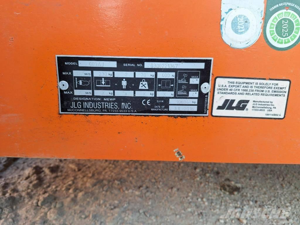JLG 600AJ Ανυψωτήρες με αρθρωτό βραχίονα