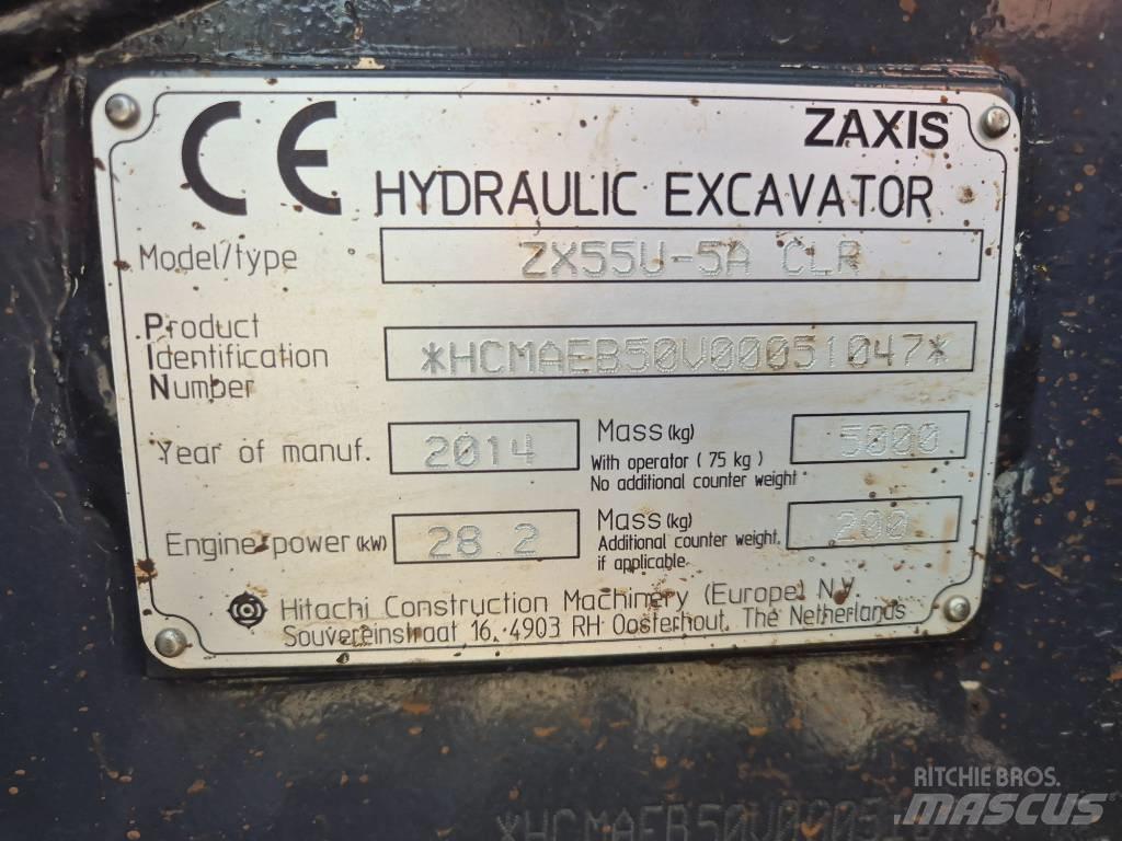 Hitachi ZX55U-5 Εκσκαφάκι (διαβολάκι) < 7t