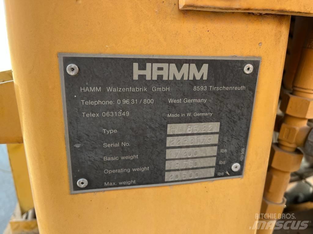 Hamm HD 85 Οδοστρωτήρες διπλού κυλίνδρου