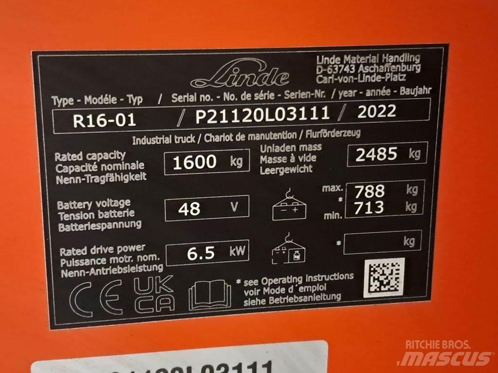 Linde R16-01 Ανυψωτικά στενών δρόμων