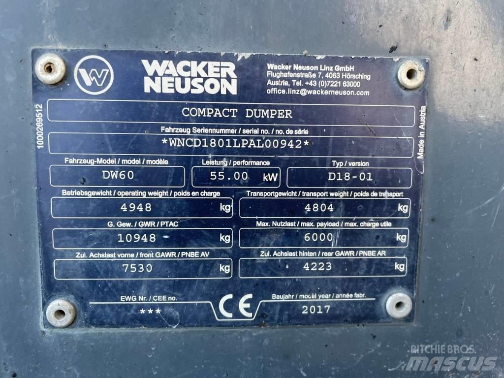 Wacker Neuson DW60 Dumpers εργοταξίου