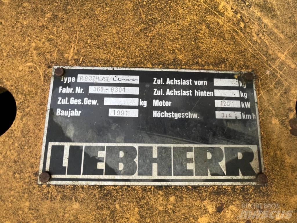 Liebherr 932 Εκσκαφείς με ερπύστριες