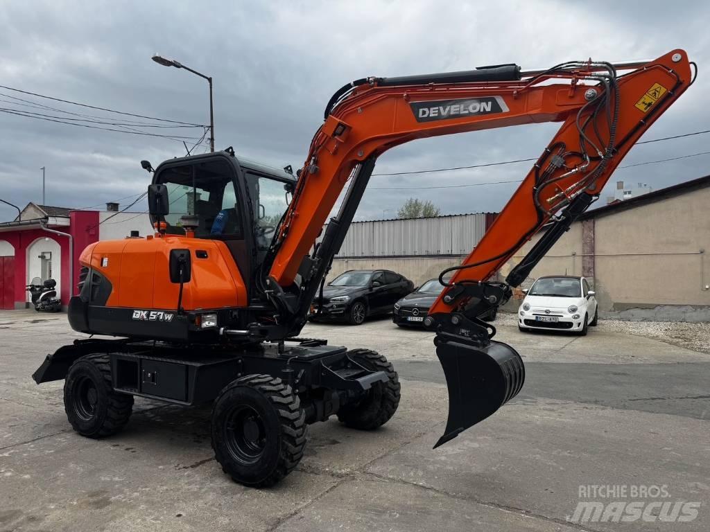 Develon DX 57 W-7 Εκσκαφείς με τροχούς - λάστιχα
