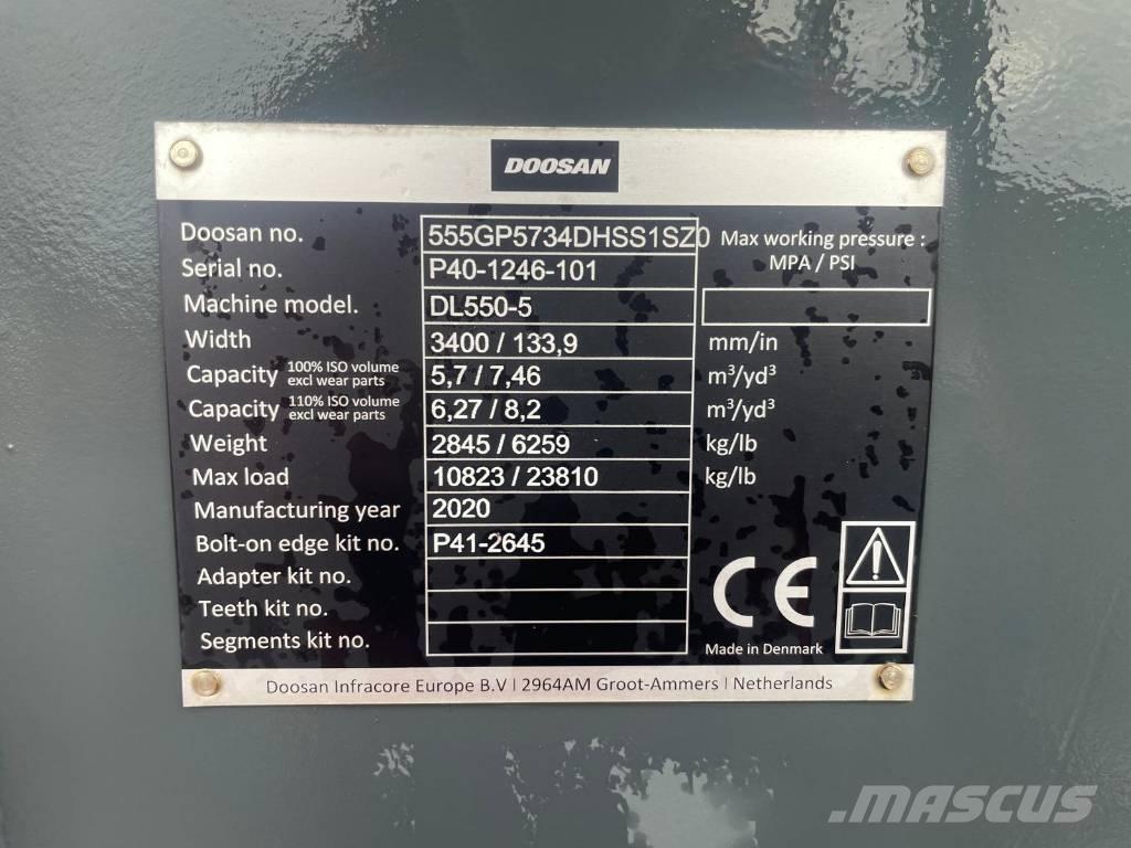 Doosan DL550 bucket Κουβάδες