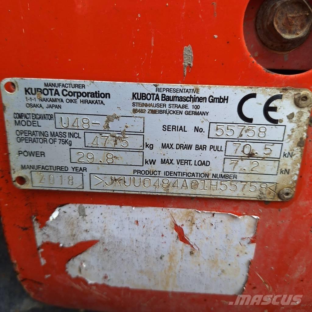 Kubota U 48-4 Εκσκαφάκι (διαβολάκι) < 7t