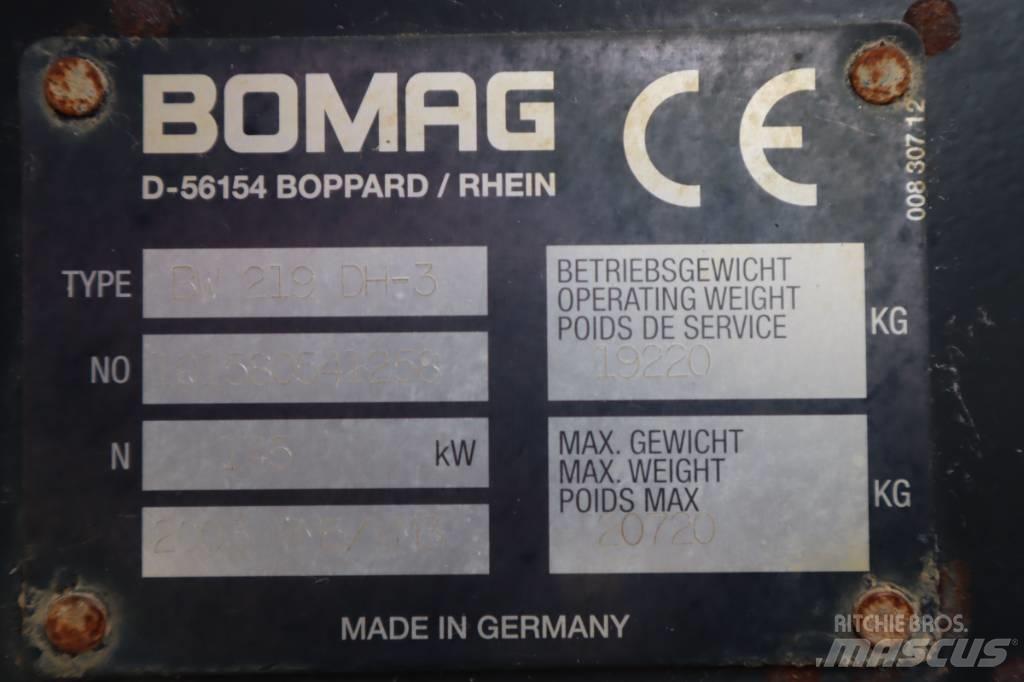 Bomag BW 219 DH-3 Οδοστρωτήρες μονού κυλίνδρου