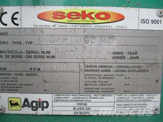 Seko 600/200GC MD Τεμαχιστές ξύλου