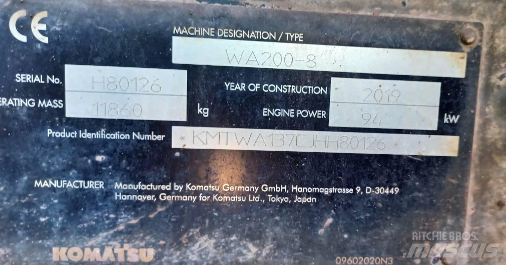 Komatsu WA 200-8 Φορτωτές με λάστιχα (Τροχοφόροι)