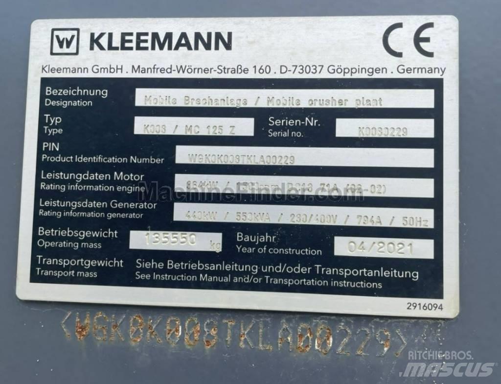 Kleemann MC125Z Κινητοί σπαστήρες