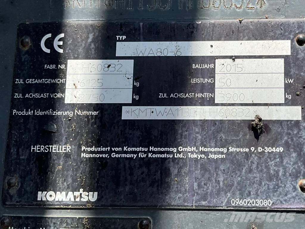 Komatsu WA 80-6 Φορτωτές με λάστιχα (Τροχοφόροι)