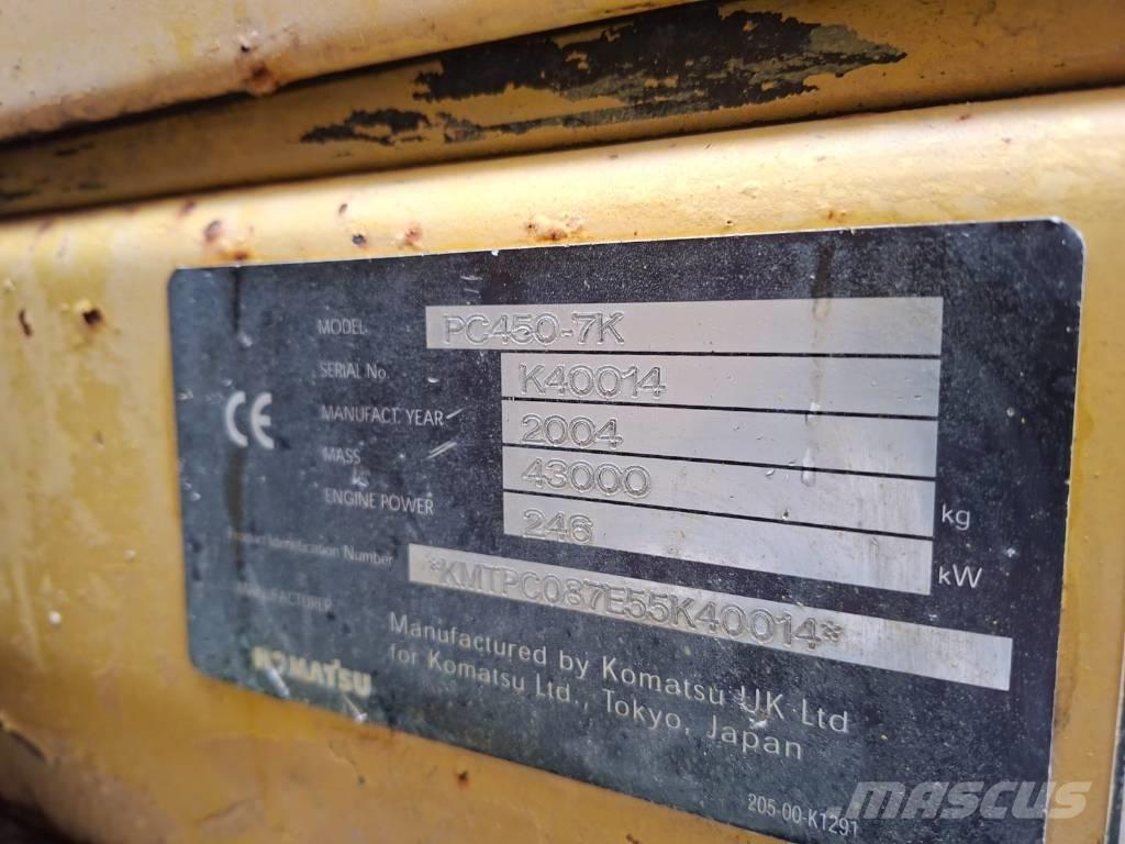 Komatsu PC 450-7 Εκσκαφείς με ερπύστριες