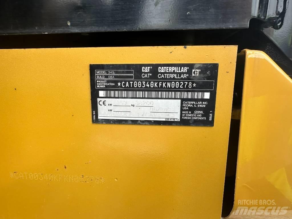 CAT 340 Εκσκαφείς με ερπύστριες