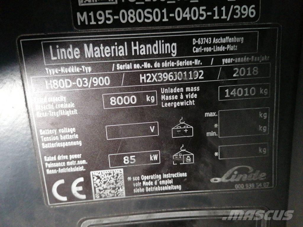 Linde H80D-03/900 Πετρελαιοκίνητα Κλαρκ