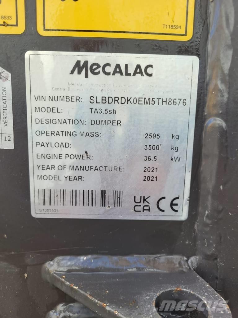 Mecalac TA 3.5 Dumpers εργοταξίου