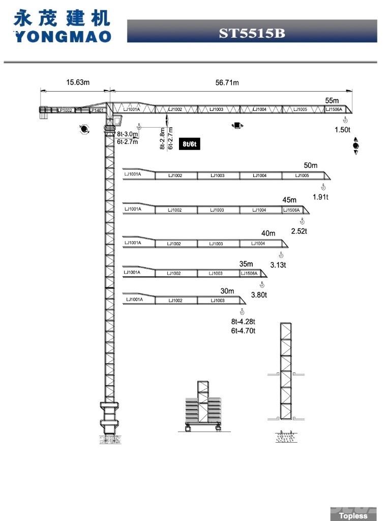 Yongmao ST5515B-6T Πυργογερανοί