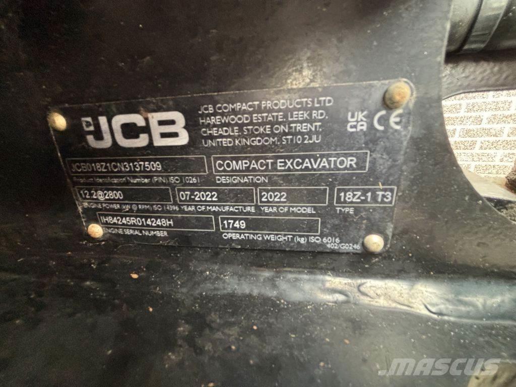 JCB 18Z Εκσκαφάκι (διαβολάκι) < 7t
