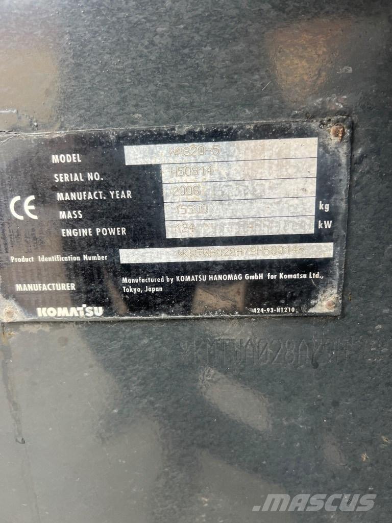Komatsu WA 320-5 Φορτωτές με λάστιχα (Τροχοφόροι)