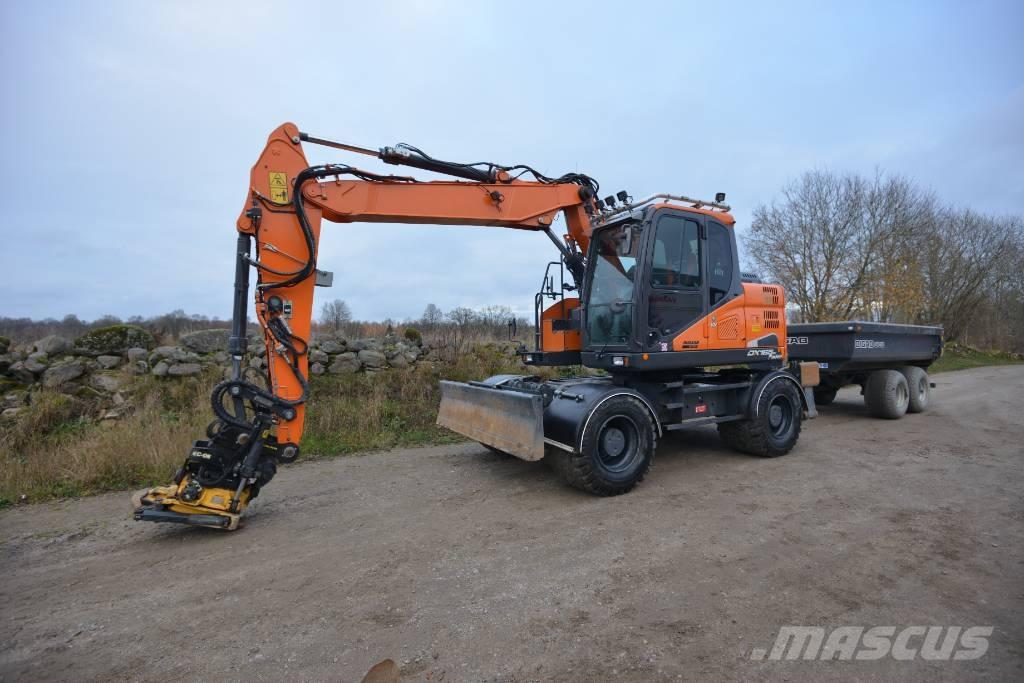 Doosan DX 165 W-5 Εκσκαφείς με τροχούς - λάστιχα