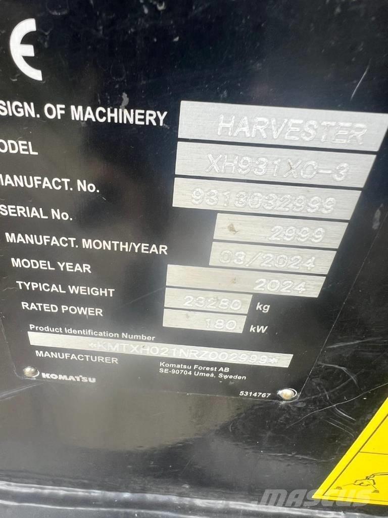 Komatsu 931 XC Θεριζοαλωνιστικές μηχανές