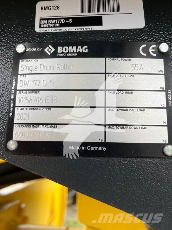 Bomag BW177D-5 Οδοστρωτήρες μονού κυλίνδρου