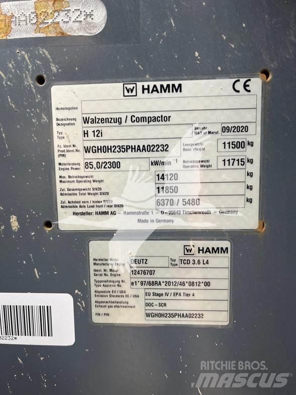 Hamm H12i Οδοστρωτήρες μονού κυλίνδρου