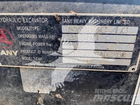 Sany SY265CLR Εκσκαφείς με ερπύστριες
