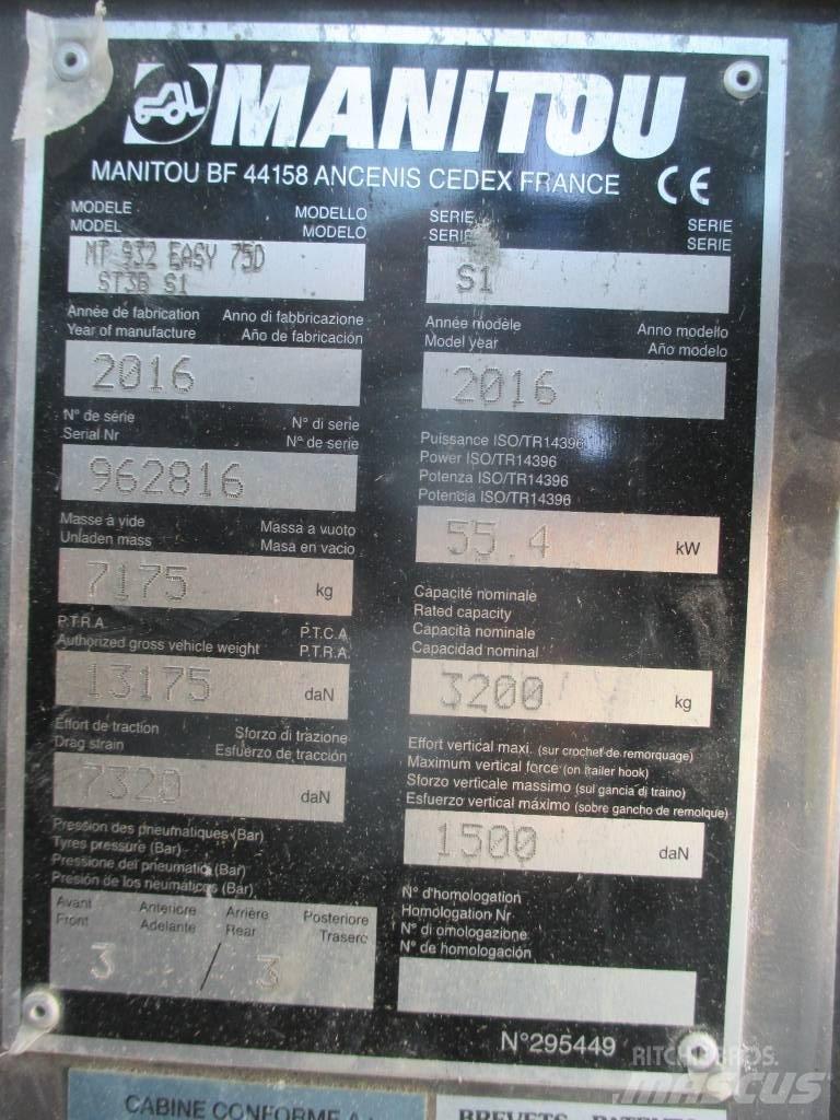 Manitou MT 932 Τηλεσκοπικοί ανυψωτές