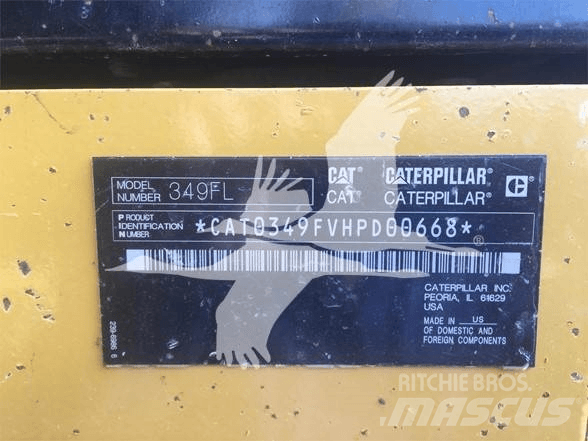 CAT 349FL Εκσκαφείς με ερπύστριες