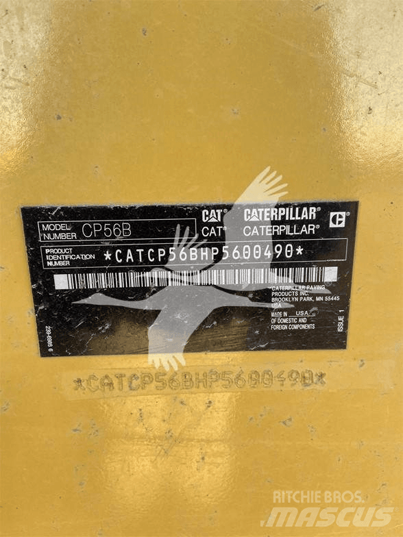 CAT CP56B Οδοστρωτήρες μονού κυλίνδρου