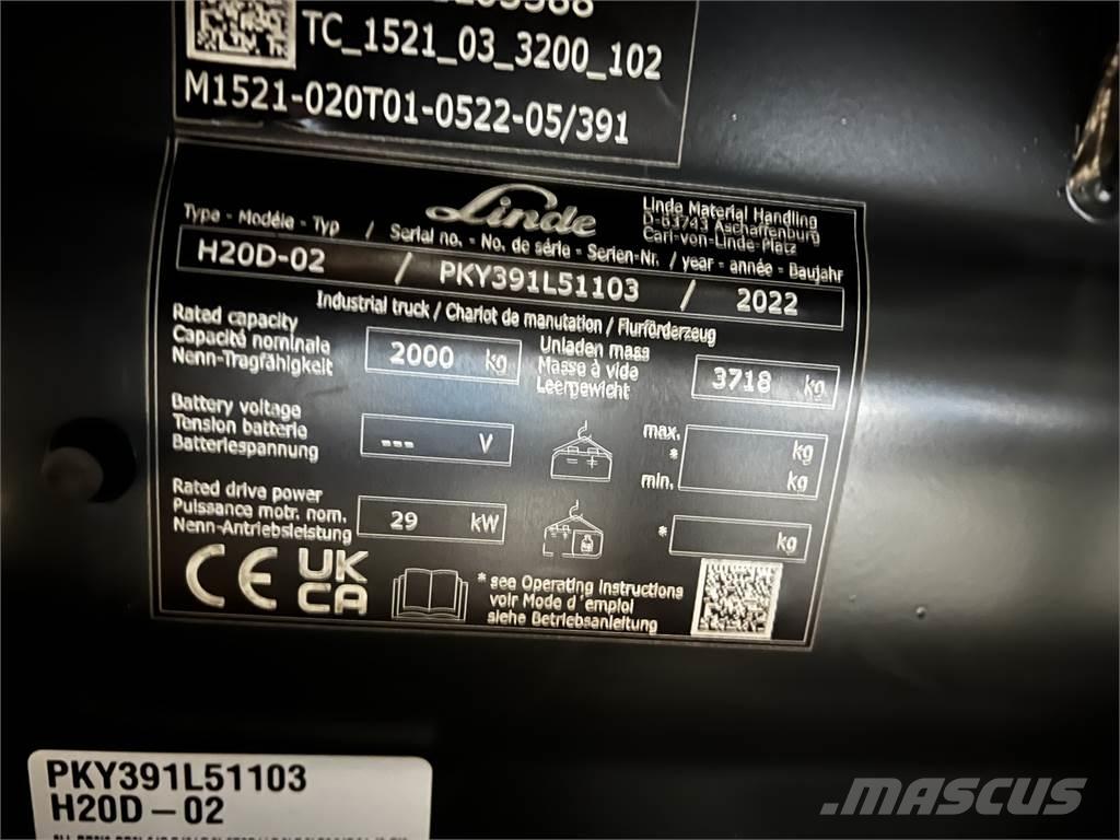 Linde H20D Πετρελαιοκίνητα Κλαρκ