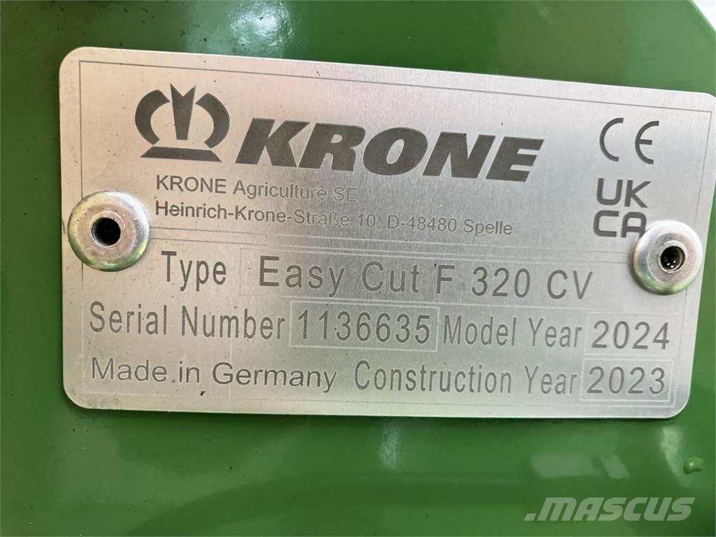 Krone EC F 320 CV Χορτοκοπτικά