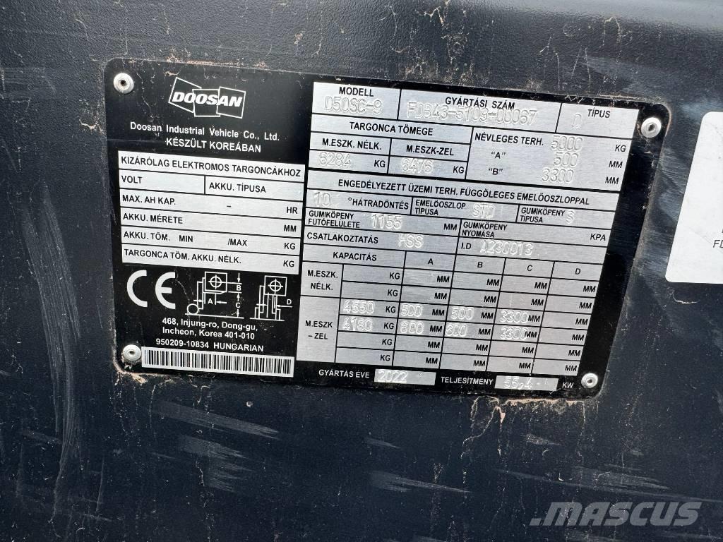 Doosan D 50,  130üó!!! 5t Πετρελαιοκίνητα Κλαρκ