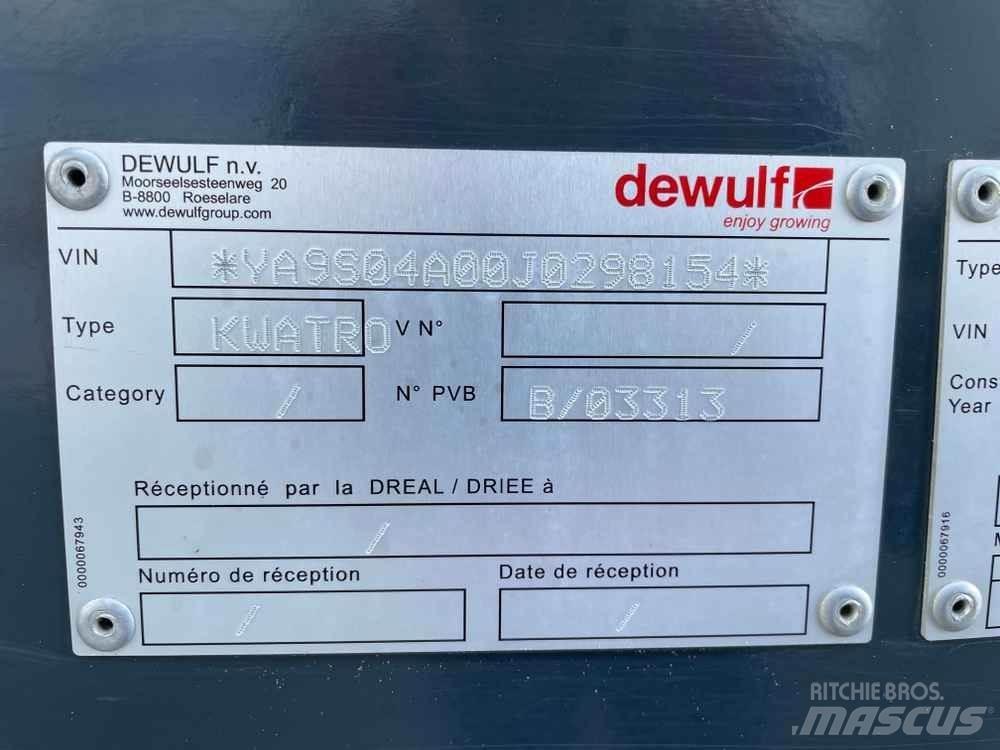 Dewulf KWATRO Άλλα γεωργικά μηχανήματα