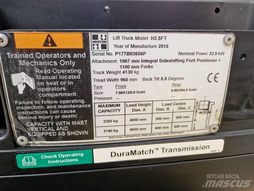Hyster H2,5FT Πετρελαιοκίνητα Κλαρκ
