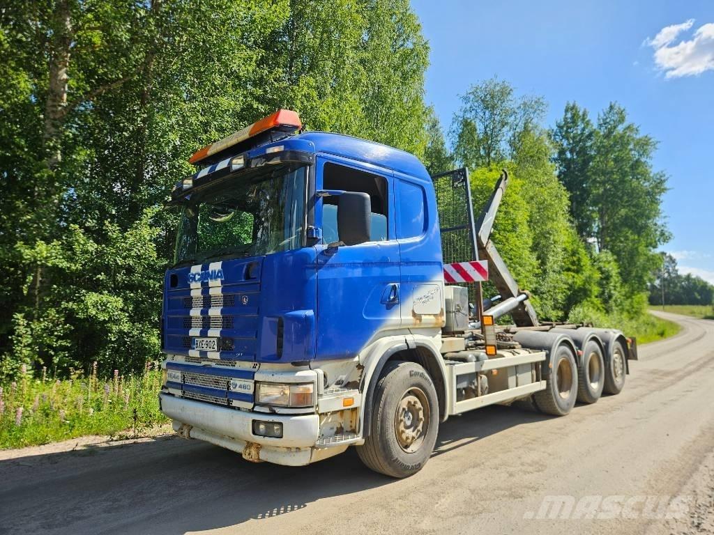 Scania 164 G 480 Φορτηγά ανατροπή με γάντζο