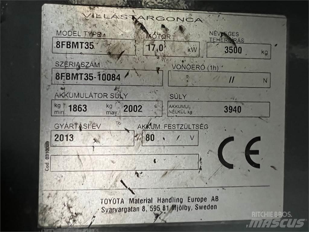 Toyota 8FBMT35 Ηλεκτρικά περονοφόρα ανυψωτικά κλαρκ