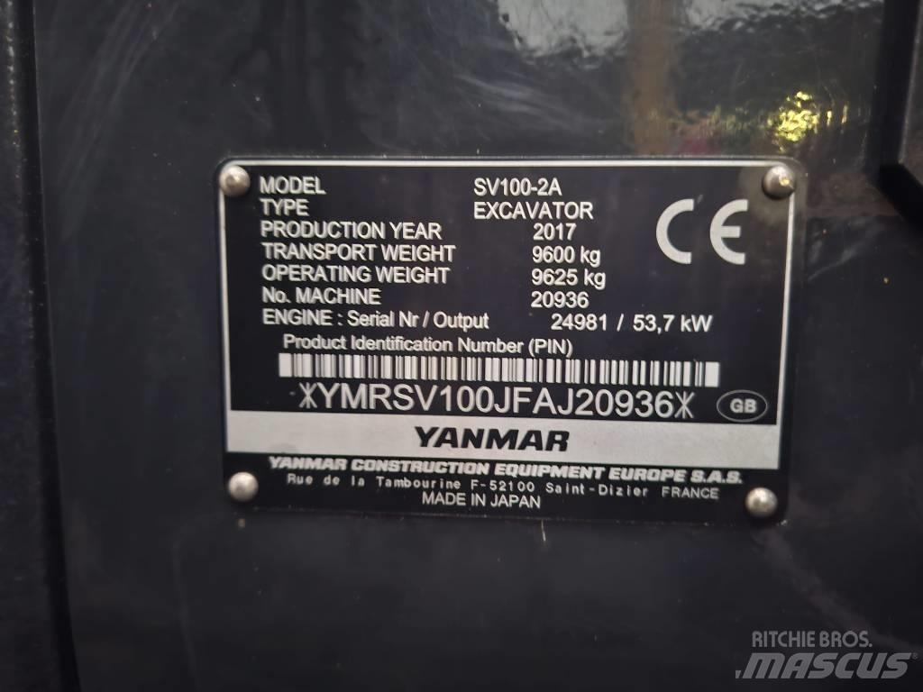 Yanmar SV 100-2A Μίνι εκσκαφείς 7t - 12t