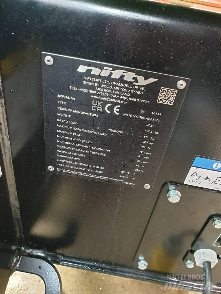 Niftylift HR15 Ανυψωτήρες με αρθρωτό βραχίονα