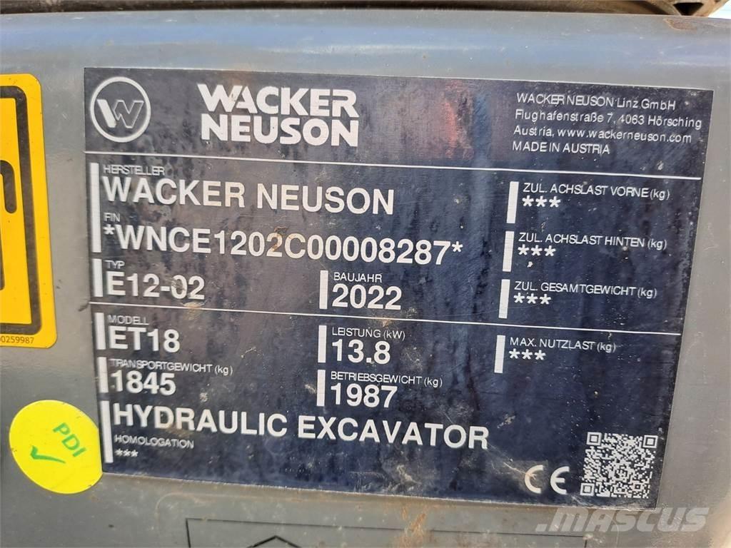 Wacker Neuson ET18 Εκσκαφείς με ερπύστριες